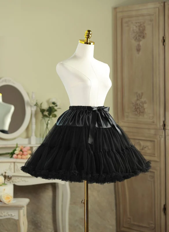 A-Line Slip Lace/Satin 3 Tiers Petticoats - Image 5