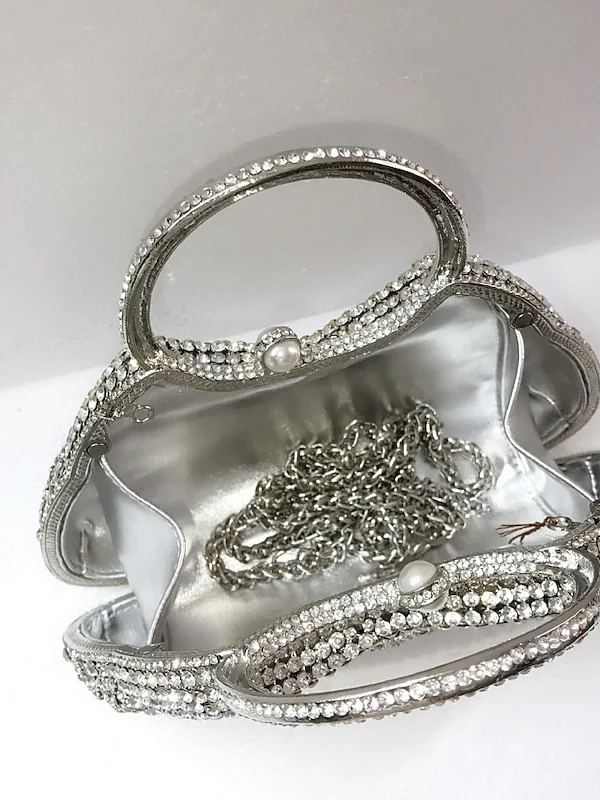 Alloy Chain Crystals Rhinestone Clutch Bags - Image 2