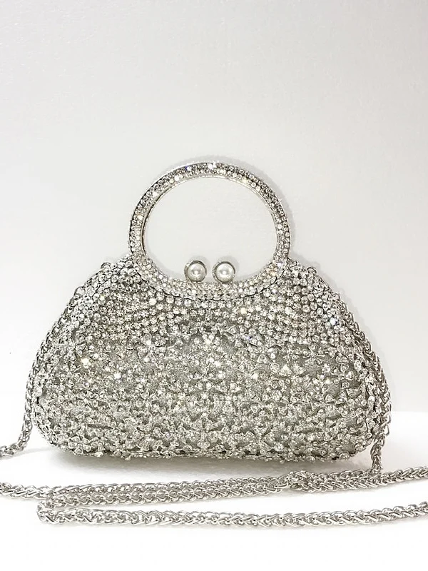 Alloy Chain Crystals Rhinestone Clutch Bags - Image 4