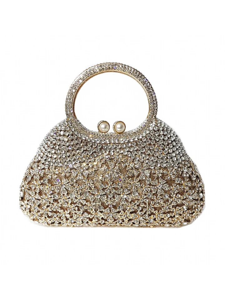 Alloy Chain Crystals Rhinestone Clutch Bags - Image 5