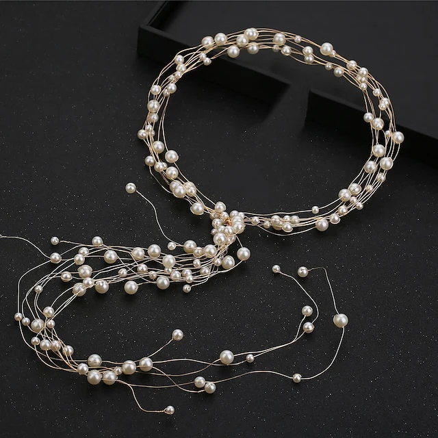 Alloy Wedding Special Occasion Sweet Headpieces With Imitation Pearl - Image 4