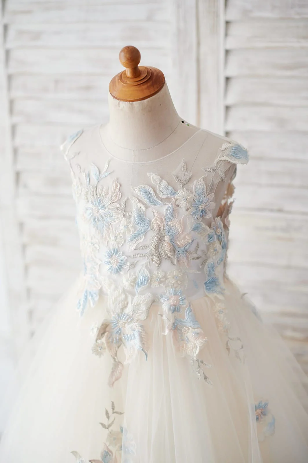 Ball-Gown/Princess Lace Tulle Flower Girl Dress - Image 3