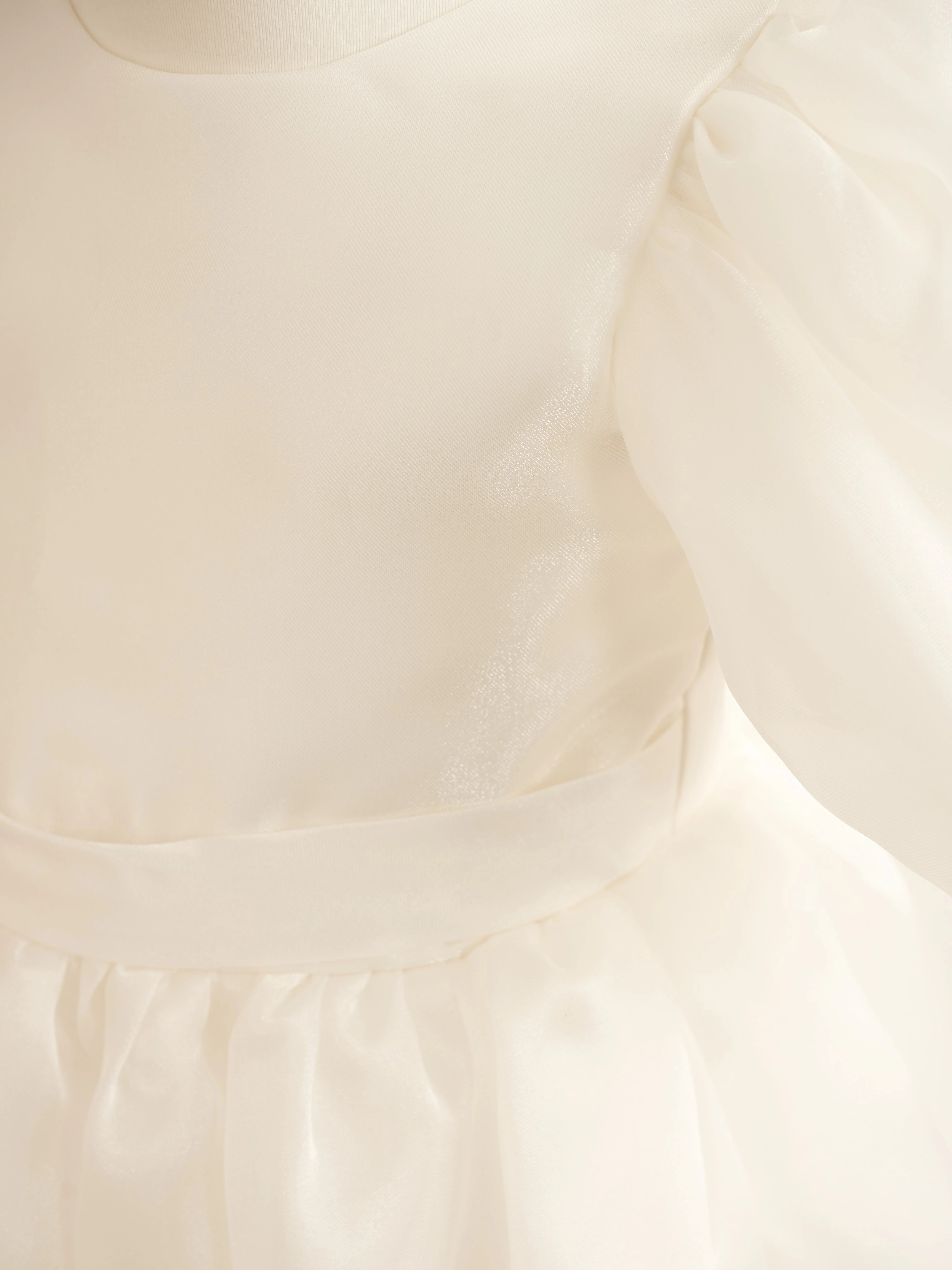 Ball-Gown/Princess Organza Knee-length First Communion Flower Girl Dress - Image 4