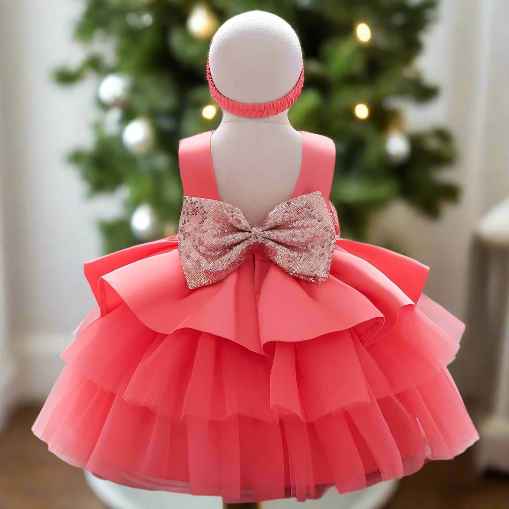 Ball-Gown Scoop Neck Sleeveless Knee-Length Flower Girl Dress with Bowknot - Image 10