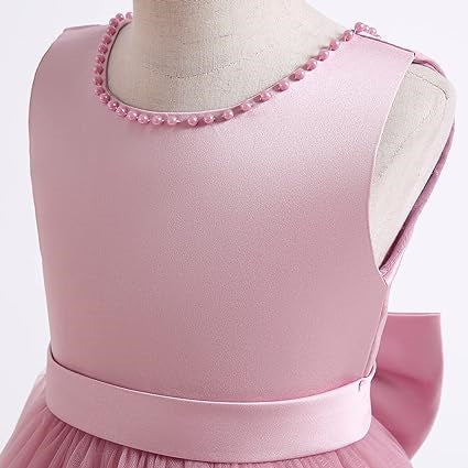 Ball Gown Sleeveless Jewel Neck Flower Girl Dresses with Bowknot - Image 4
