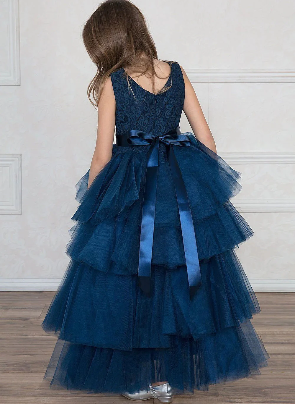 Ball Gown Tulle Flower Girl Dresses With Beading - Image 2