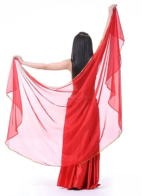 Belly Dance Accessories Veil Hand Scarf Women's Performance Chiffon Scarf - Image 6