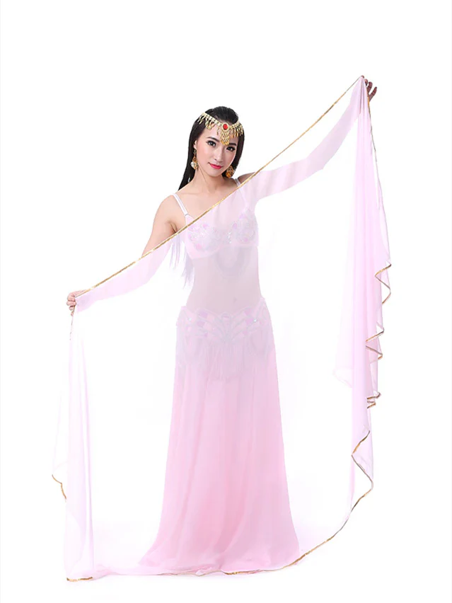 Belly Dance Accessories Veil Hand Scarf Women's Performance Chiffon Scarf - Image 9