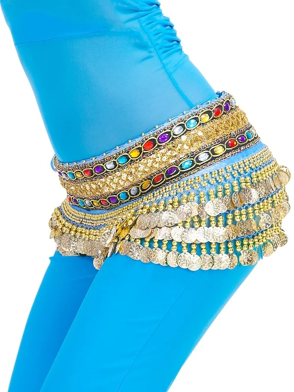 Belly Dance Coin Beading Crystals / Rhinestones Women's Training - Image 4