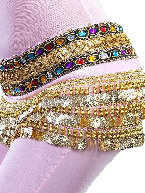 Belly Dance Coin Beading Crystals / Rhinestones Women's Training - Image 7