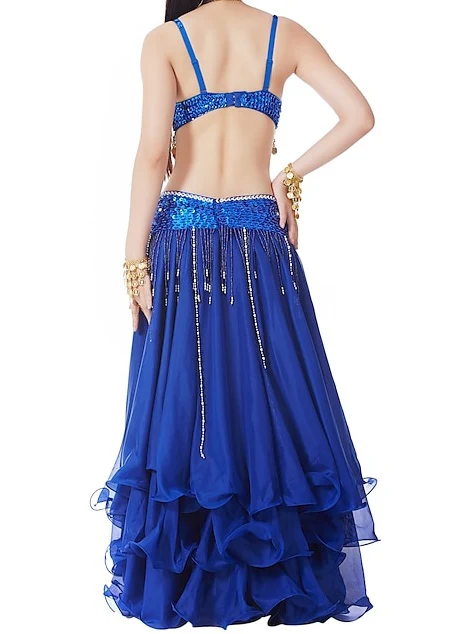 Belly Dance Coin Beading Sequin Women's Training Performance - Image 2