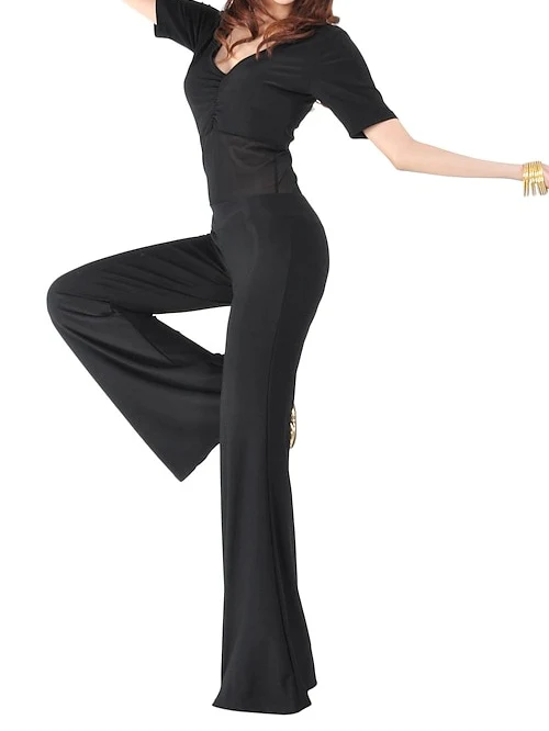 Belly Dance Half Sleeve Top Ruffles Women's Training - Image 3