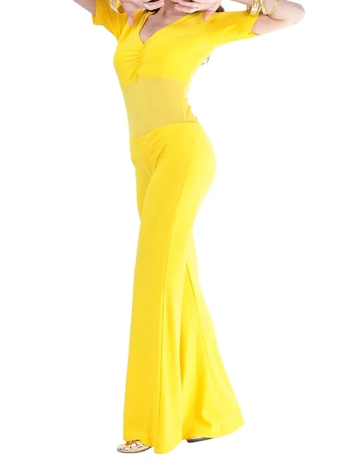 Belly Dance Half Sleeve Top Ruffles Women's Training - Image 4