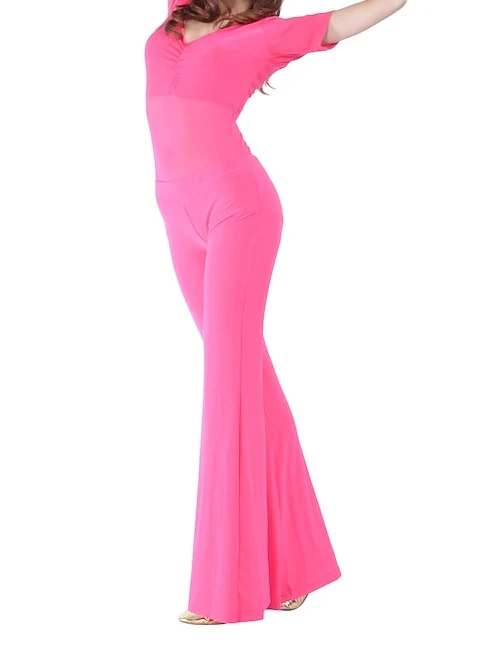 Belly Dance Half Sleeve Top Ruffles Women's Training - Image 6
