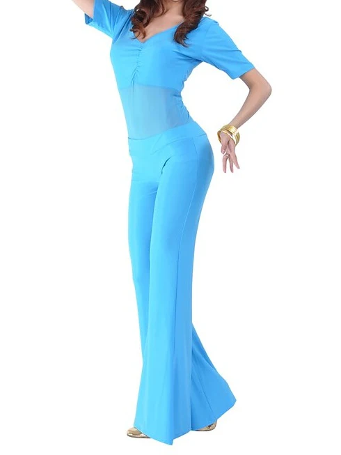 Belly Dance Half Sleeve Top Ruffles Women's Training - Image 7