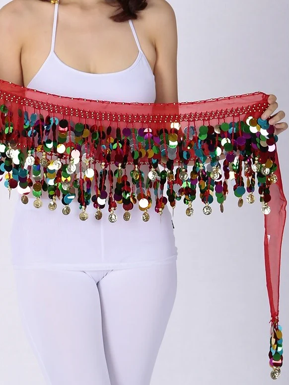 Belly Dance Hip Scarves Women's Performance - Image 9