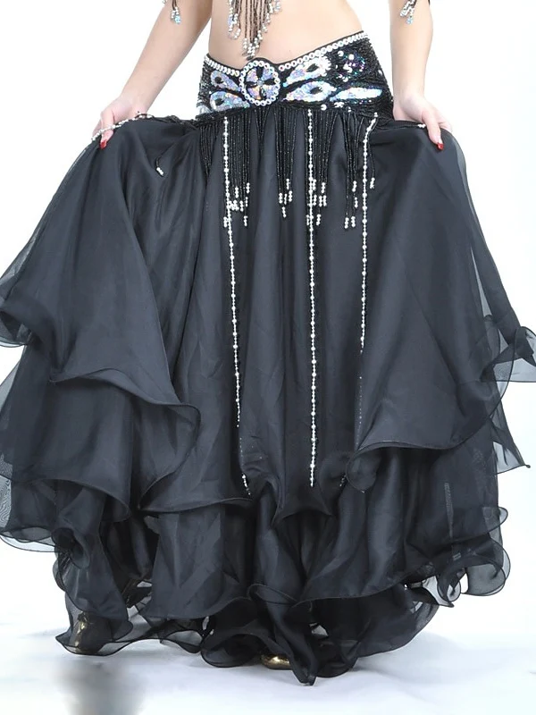 Belly Dance Skirt Draping Tier Women's Training - Image 6