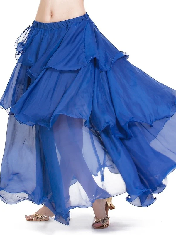 Belly Dance Skirt Ruffles Tier Women's Training - Image 7