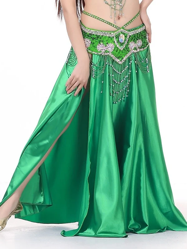 Belly Dance Skirts Glitter Women's Performance Party (WITHOUT BELT) - Image 5