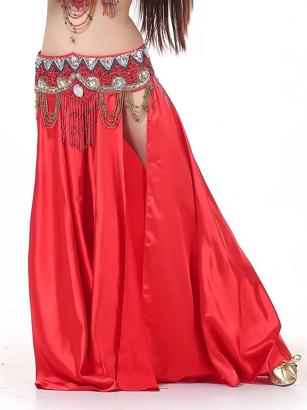 Belly Dance Skirts Glitter Women's Performance Party (WITHOUT BELT) - Image 6