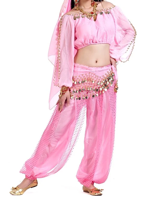 Belly Dance Top Sequin Women's Training Long Sleeve - Image 7