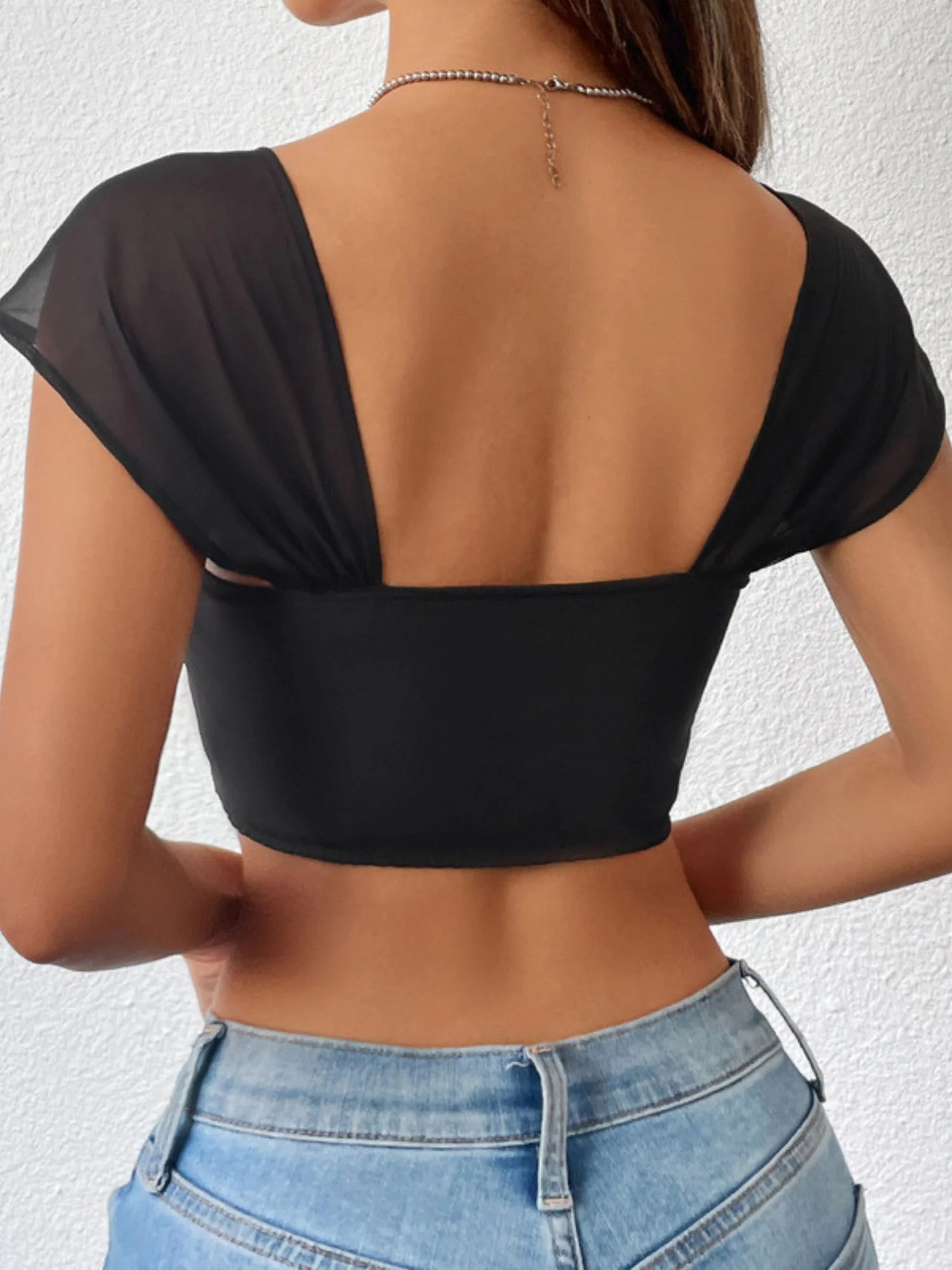 Black Corset Lace Sexy Backless Shapewear - Image 2