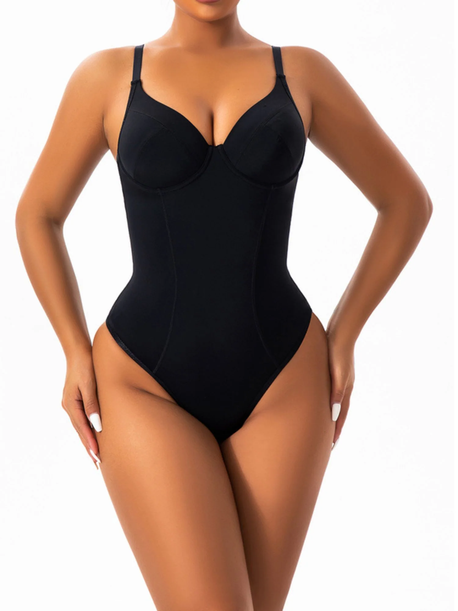 Bodysuit Women's Straps Waist Trainer Elastic Corsets One Piece Shapewear - Image 4