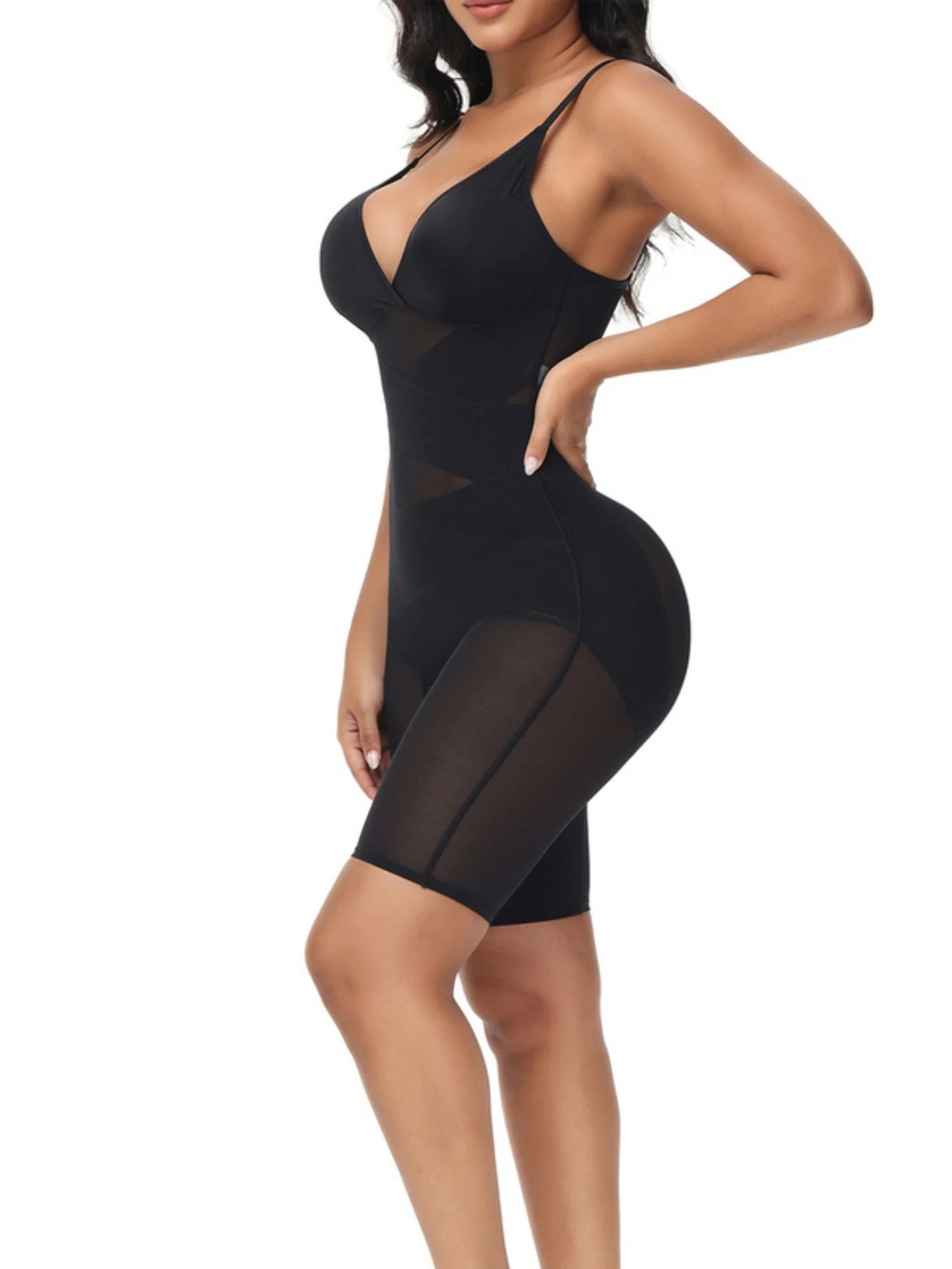 Casual/Classic Polyester Tummy Control High Waist Slim Strap Shapewear - Image 4