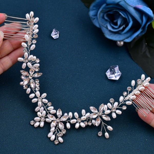 Charming/Exquisite/Pretty/Stylish Combs With Crystal/Pearl - Image 4