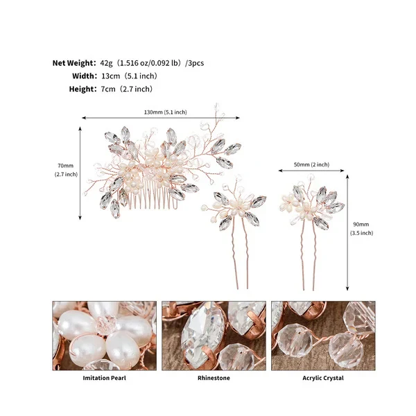 Charming/Pretty/Unique Combs & Barrettes/Headpiece With Crystal/Rhinestone - Image 7