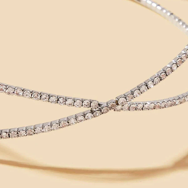Chic Round Rhinestone Collar Necklace - Image 2