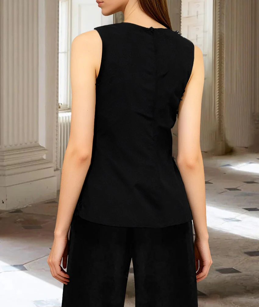 Chiffon Long Sleeves Mother of the Bride Pantsuits with Jacket - Image 6