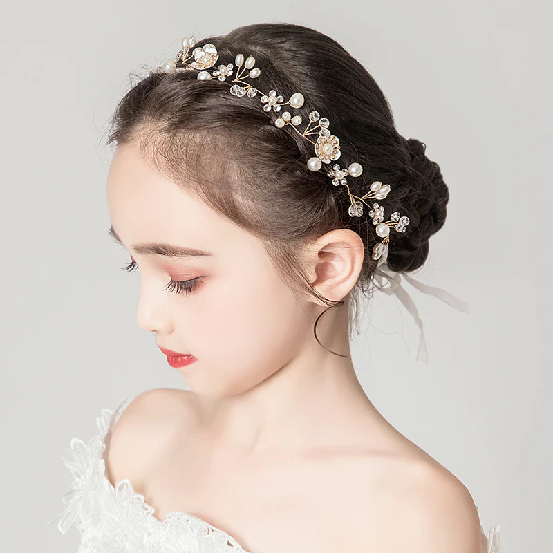 Children's Dress Accessories Flower Loop Headband - Image 2