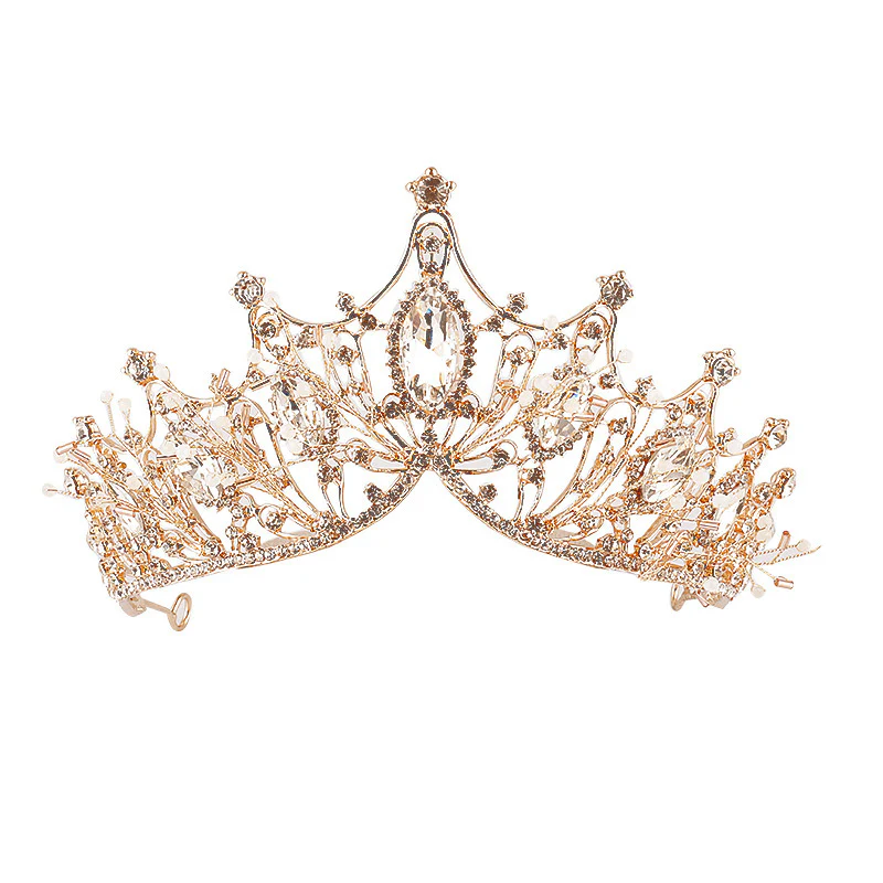 Children's Dress Accessories Vintage Elegant Crystal Crown Headpiece - Image 5