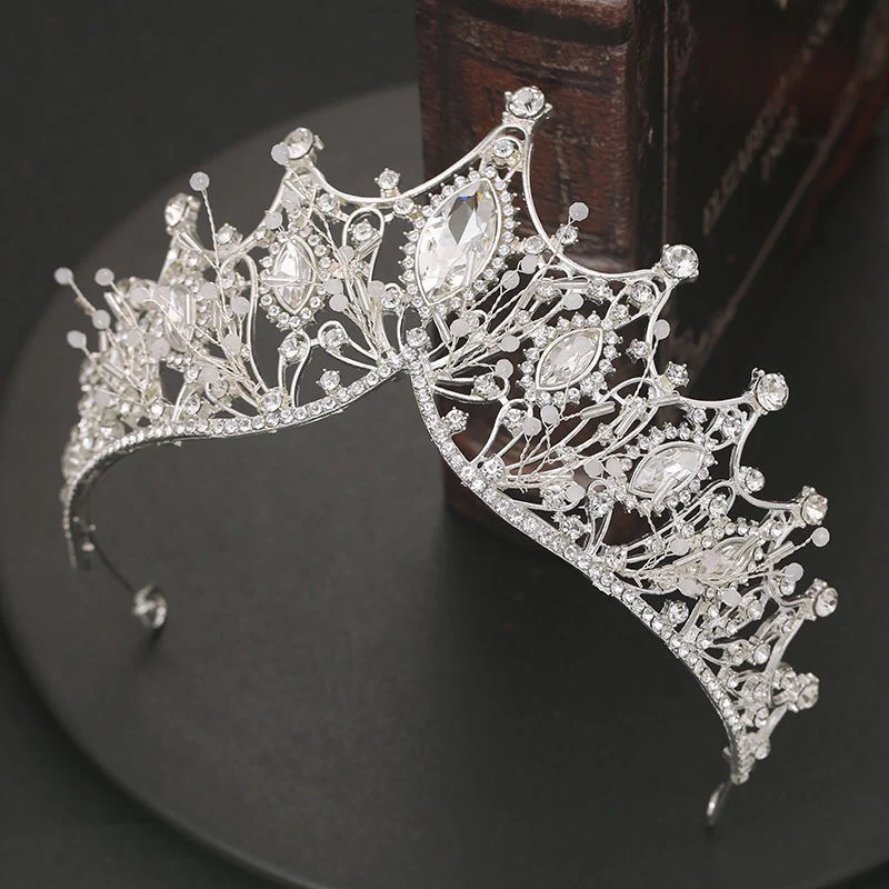 Children's Dress Accessories Vintage Elegant Crystal Crown Headpiece - Image 6