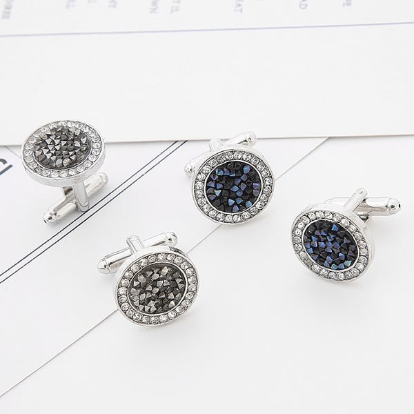 Classic Men's Modern Alloy Cufflinks - Image 2