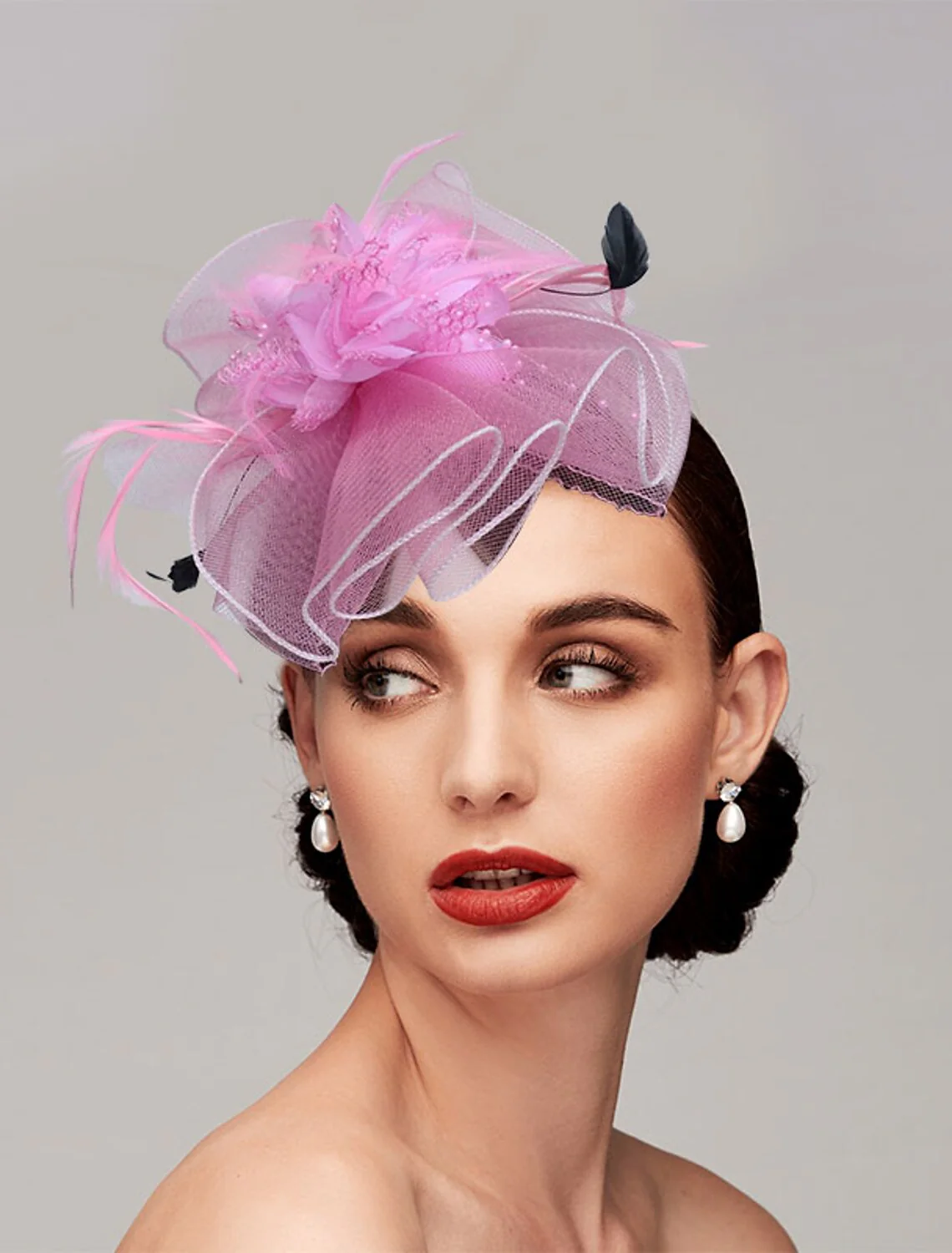 Classical Net Kentucky Derby Hat Wedding Tea Party Fascinators/Headbands