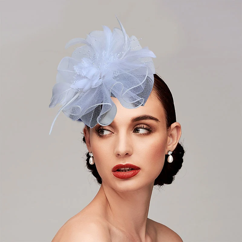 Classical Net Kentucky Derby Hat Wedding Tea Party Fascinators/Headbands - Image 8