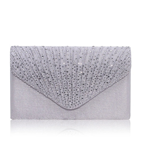 Crystal  Rhinestone Envelope Clutch Bags - Image 5