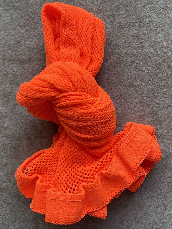 Dance Accessories Socks Hollow-out Pure Color Splicing Women's Party Polyester - Image 14