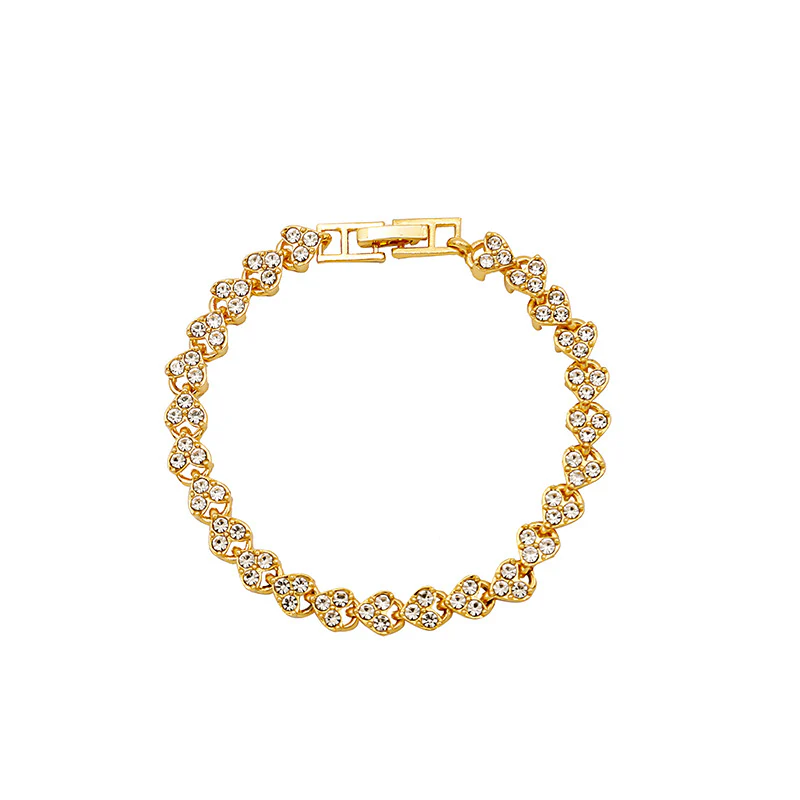 Delicated Rhinestone Heart Minimalist Bracelet - Image 7