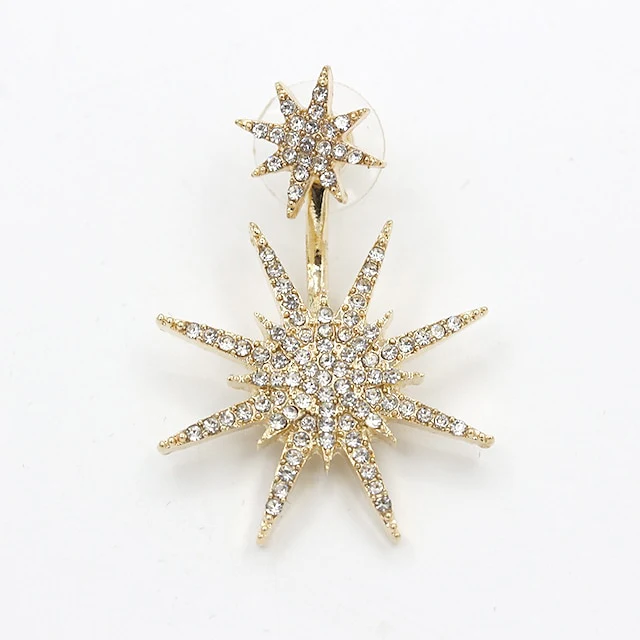 Earrings For Women's Crystal Party Cubic Zirconia Rhinestone Star - Image 2