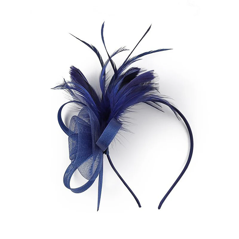 Elegant Retro Tulle Wedding Party Ladies Day Feather Cute Headpiece/Fascinator - Image 8