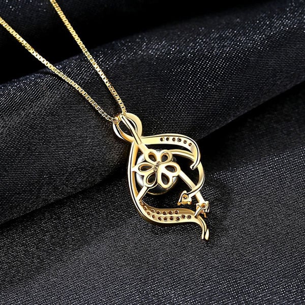 Elegant S925 Sliver Irregular Pearl Pendant Necklaces - Image 3