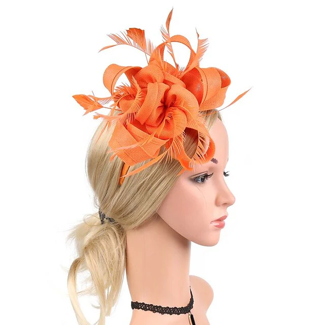 Fascinators Net Classic Wedding With Flower Headpiece - Image 6
