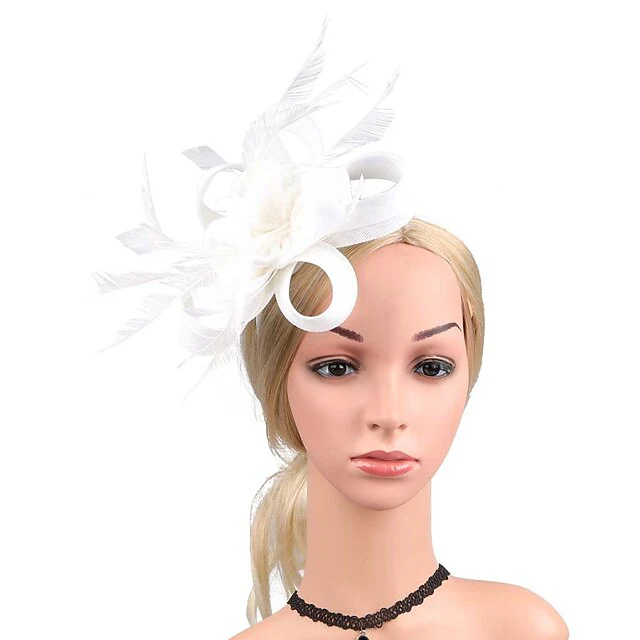 Fascinators Net Classic Wedding With Flower Headpiece - Image 8