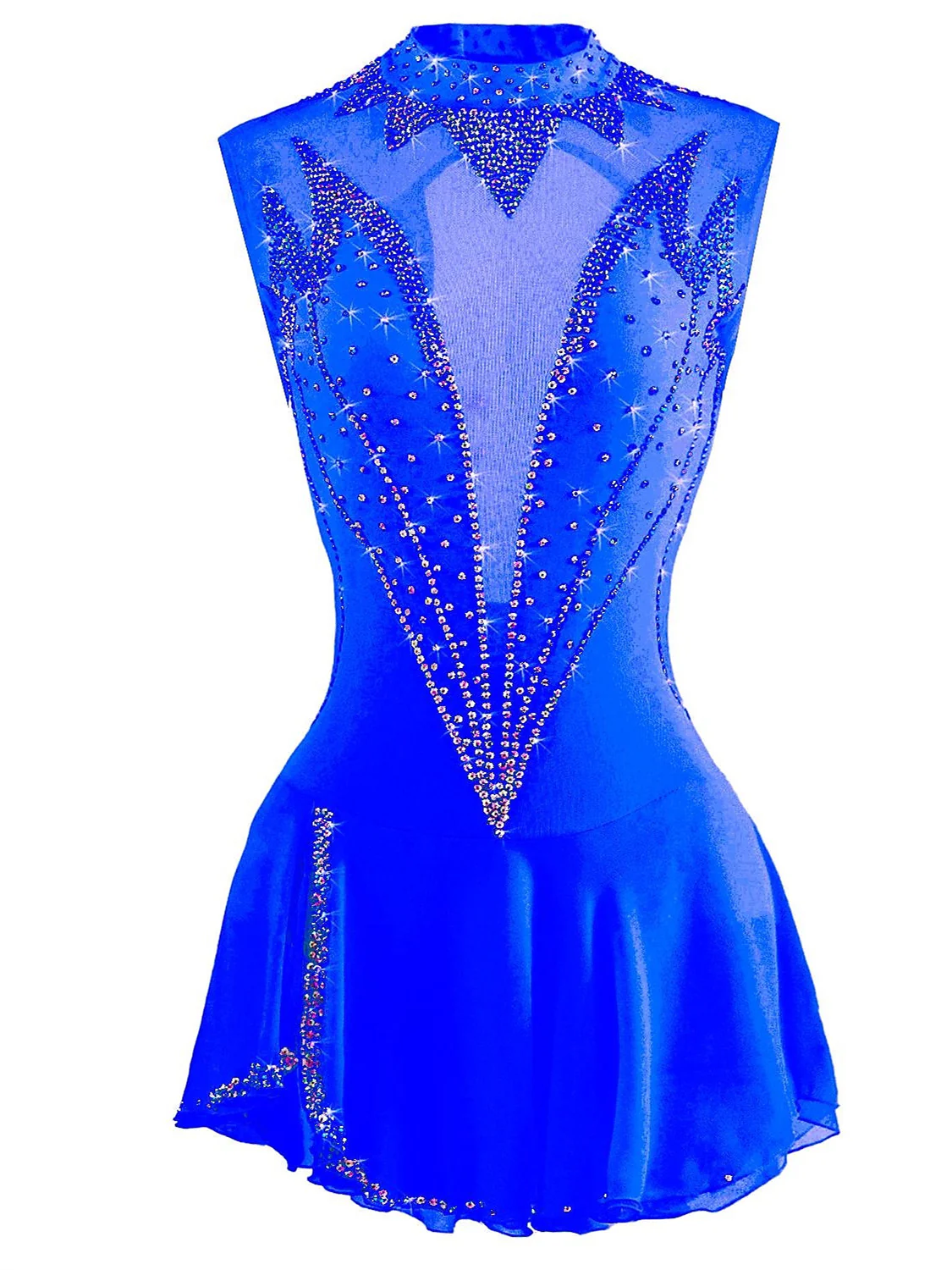 Figure Skating Dress Women's Girls' Ice Dancewear High Elasticity Competition Skating Wear Crystal/Rhinestone Ice Skating Figure - Image 7