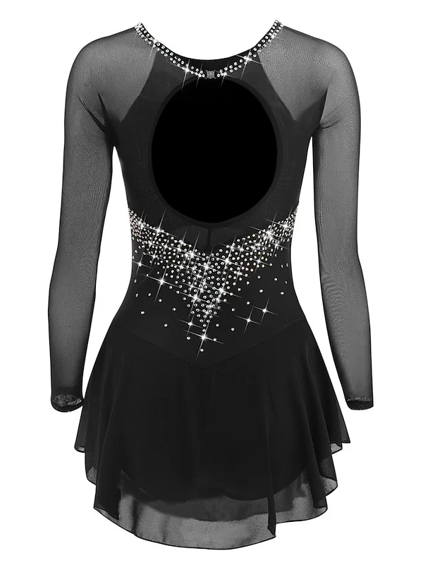 Figure Skating Dress Women's Girls' Ice Skating Dress with Classic Crystal/Rhinestone - Image 7