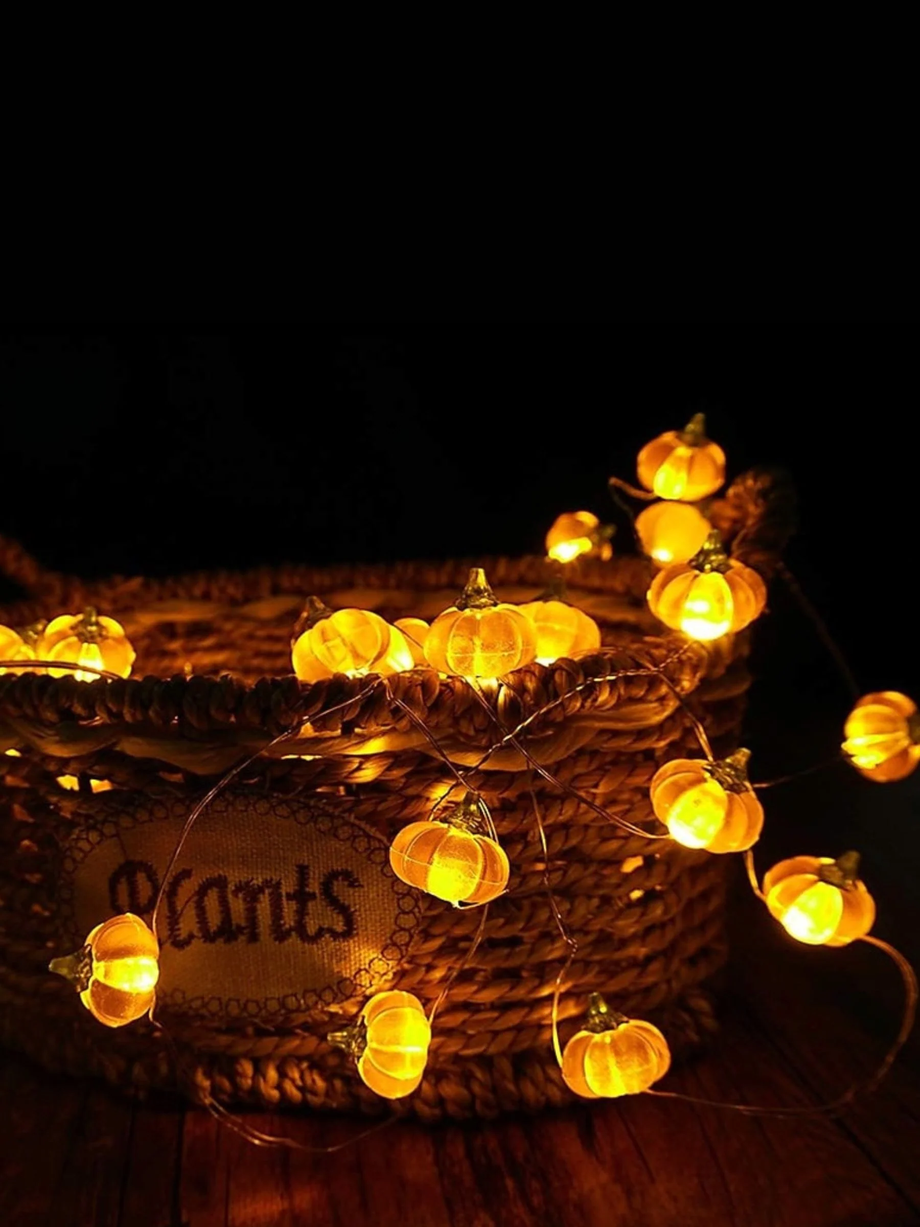 Halloween 3D Cute Pumpkin LED String Lights Party Decoration - Image 3