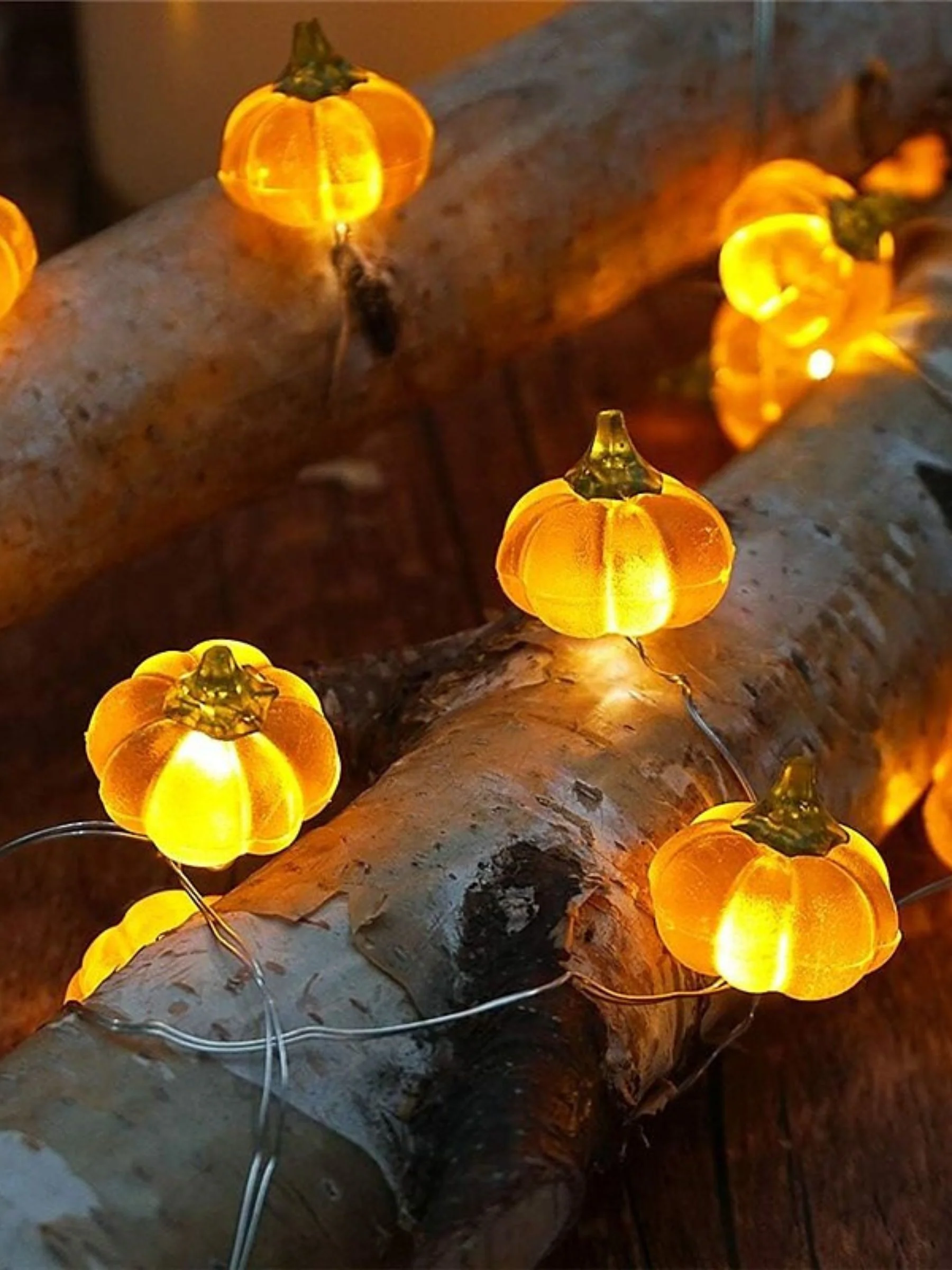 Halloween 3D Cute Pumpkin LED String Lights Party Decoration - Image 6
